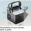 imageIceman Commercial Ice Maker Machine 100lbs24H Stainless Steel Ice Machine with 30lb Storage Bin Under Counter Ice Maker for Restaurant Home Bar Office Ice Scoop ampamp Drain Hose IncludedCompact Bullet Ice Maker