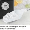 imageIceman Commercial Ice Maker Machine 100lbs24H Stainless Steel Ice Machine with 30lb Storage Bin Under Counter Ice Maker for Restaurant Home Bar Office Ice Scoop ampamp Drain Hose IncludedCompact Bullet Ice Maker
