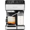 imageChefman 6in1 Espresso Machine with BuiltIn Milk Frother 15BAR Pump Digital Display OneTouch Single or Double Shot for Cappuccinos and Lattes XL 18L Water Reservoir Stainless SteelStainless  Builtin Milk Forther