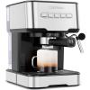imageChefman 6in1 Espresso Machine with Steamer OneTouch Single or Double Shot Maker Coffee Cappuccino Machine Latte BuiltIn Milk Frother Stainless Steel