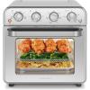 imageChefman Air Fryer Toaster Oven Combo 7In1 Convection Oven Countertop 20 Qt Oven Air fryer Cook a 10 Inch Pizza Air Fry 2 lb of Chicken Wings Toast Broil Auto Shutoff Stainless19 Quart