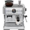 imageChefman Crema Supreme 15 Bar Espresso Machine with Milk Frother Barista Steam Wand Professional Coffee Maker with Coffee Grinder 30 Grind Settings 3L Removable Water Tank  Stainless Steel