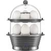 imageChefman Electric Egg Cooker Boiler Rapid EggMaker ampamp Poacher Food ampamp Vegetable Steamer Quickly Makes 12 Eggs Hard or Soft Boiled Poaching and Omelet Trays Included Ready Signal BPAFree BlackGrey