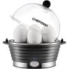 imageChefman Electric Egg Cooker Boiler Rapid Poacher Food ampamp Vegetable Steamer Quickly Makes Up to 6 Hard Medium or Soft Boiled PoachingOmelet Tray Included Ready Signal BPAFree IvoryBlack