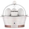 imageChefman Electric Egg Cooker Boiler Rapid Poacher Food ampamp Vegetable Steamer Quickly Makes Up to 6 Hard Medium or Soft Boiled PoachingOmelet Tray Included Ready Signal BPAFree IvoryIvory