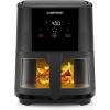 imageChefman Electric Indoor Air Fryer  Grill Does It All CountertopSize 5in1 Unit Can Air Fry Grill Roast Bake and Broil Removable Integrated Probe Thermometer Guarantees Perfect Doneness5 QT  Easy View