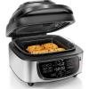 imageChefman Electric Indoor Air Fryer  Grill Does It All CountertopSize 5in1 Unit Can Air Fry Grill Roast Bake and Broil Removable Integrated Probe Thermometer Guarantees Perfect Doneness7 QT  Air Fryer Grill