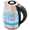 imageChefman Electric Tea Kettle 18 Liter Hot Water Electric Kettle Temperature Control Water Boiler with 5 Presets TriColored LED Lights Keep Warm Automatic Shutoff GreyRose