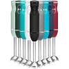 imageChefman Immersion Stick Hand Blender with Stainless Steel Blades Powerful Electric Ice Crushing 2Speed Control Handheld Food Mixer Purees Smoothies Shakes Sauces ampamp Soups Midnight BlueBlack
