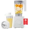 imageChefman Obliterator 48 oz Countertop Blender for Smoothies 1380W Motor to Crush Ice Nuts and Frozen Fruit with Stainless Steel Blade Auto Blend Function Includes 20 oz Travel Jar  ConcreteConcrete