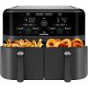 imageChefman TurboFry Touch Dual Air Fryer Maximize The Healthiest Meals With Double Basket Capacity OneTouch Digital Controls And Shake Reminder For The Perfect Crispy And LowCalorie Finish6 Quart