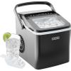 imageIceman Commercial Ice Maker Machine 100lbs24H Stainless Steel Ice Machine with 30lb Storage Bin Under Counter Ice Maker for Restaurant Home Bar Office Ice Scoop ampamp Drain Hose IncludedCompact Bullet Ice Maker