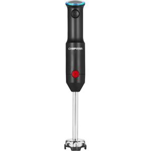 imageChefman Cordless Portable Immersion Blender with OneTouch Speed Control  Quick Mix for Shakes Smoothies Soups Dips Sauces  Black  Stainless Steel Blades  BPAFree  Dishwasher Safe