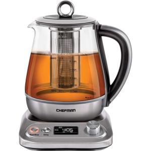 imageChefman Digital Electric Glass Kettle No1 Kettle Manufacturer Removable Tea Infuser Included 8 Presets ampamp Programmable Temperature Control Auto Shutoff Water Filter 6 Cup Capacity 15 LiterTeam Infuser