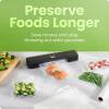 imageChefman Food Vacuum Sealer Machine Compact Vacuum Sealer with Moist ampamp Dry Settings Perfect for Sous Vide Storage and Freezer OneTouch Operation Vacuum Storage Bags Included  Black