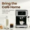 imageChefman CraftBrew Espresso Machine 15Bar Pump Digital Espresso Maker wSteam Wand for Latte ampamp Cappuccino Compact Espresso Coffee Machine w 18L Removable Water Reservoir  Stainless Steel