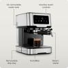 imageChefman CraftBrew Espresso Machine 15Bar Pump Digital Espresso Maker wSteam Wand for Latte ampamp Cappuccino Compact Espresso Coffee Machine w 18L Removable Water Reservoir  Stainless Steel