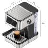 imageChefman CraftBrew Espresso Machine 15Bar Pump Digital Espresso Maker wSteam Wand for Latte ampamp Cappuccino Compact Espresso Coffee Machine w 18L Removable Water Reservoir  Stainless Steel