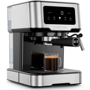 imageChefman CraftBrew Espresso Machine 15Bar Pump Digital Espresso Maker wSteam Wand for Latte ampamp Cappuccino Compact Espresso Coffee Machine w 18L Removable Water Reservoir  Stainless Steel