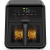 imageChefman Air Fryer TurboFry 7Qt 6in1 HighPowered 450F Cooking for Crispier Results Compact SpaceSaving Design Air Fry Bake Broil Reheat Dehydrate Defrost Fast ampamp Even Cooking  Black7 Quart