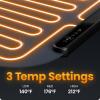 imageChefman Roll n Go Food Warming Mat Electric Warming Tray for Buffets Parties Holidays 3 Temperature Settings EasyClean Silicone Mat Roll Up Food Warmers wStorage Bag  GreyRollup