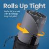imageChefman Roll n Go Food Warming Mat Electric Warming Tray for Buffets Parties Holidays 3 Temperature Settings EasyClean Silicone Mat Roll Up Food Warmers wStorage Bag  GreyRollup