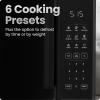imageChefman Countertop Microwave Oven 11 Cu Ft 1000 Watts with 10 Power Levels 6 Cooking Presets with OneTouch Express Cook Eco Mode Child Safety Lock ampamp Mute Button  Black09 Cu Ft