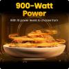 imageChefman Countertop Microwave Oven 11 Cu Ft 1000 Watts with 10 Power Levels 6 Cooking Presets with OneTouch Express Cook Eco Mode Child Safety Lock ampamp Mute Button  Black09 Cu Ft