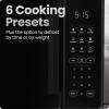 imageChefman Countertop Microwave Oven 11 Cu Ft 1000 Watts with 10 Power Levels 6 Cooking Presets with OneTouch Express Cook Eco Mode Child Safety Lock ampamp Mute Button  Black11 Cu Ft