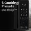 imageChefman Countertop Microwave Oven 11 Cu Ft 1000 Watts with 10 Power Levels 6 Cooking Presets with OneTouch Express Cook Eco Mode Child Safety Lock ampamp Mute Button  Black07 Cu Ft
