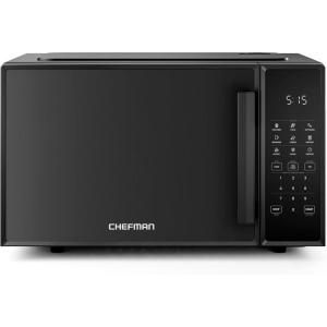 imageChefman Countertop Microwave Oven 11 Cu Ft 1000 Watts with 10 Power Levels 6 Cooking Presets with OneTouch Express Cook Eco Mode Child Safety Lock ampamp Mute Button  Black09 Cu Ft