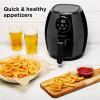 imageCHEFMAN Small Air Fryer Healthy Cooking Nonstick User Friendly and Digital Touch Screen w 60 Minute Timer ampamp Auto Shutoff Dishwasher Safe Basket BPAFree Glossy Black 35 Qt35 Qt