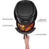 imageCHEFMAN Small Air Fryer Healthy Cooking Nonstick User Friendly and Digital Touch Screen w 60 Minute Timer ampamp Auto Shutoff Dishwasher Safe Basket BPAFree Glossy Black 35 Qt35 Qt