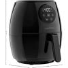 imageCHEFMAN Small Air Fryer Healthy Cooking Nonstick User Friendly and Digital Touch Screen w 60 Minute Timer ampamp Auto Shutoff Dishwasher Safe Basket BPAFree Glossy Black 35 Qt35 Qt