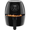 imageCHEFMAN Small Air Fryer Healthy Cooking Nonstick User Friendly and Digital Touch Screen w 60 Minute Timer ampamp Auto Shutoff Dishwasher Safe Basket BPAFree Glossy Black 35 Qt35 Qt
