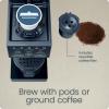 imageChefman Caffeinator Single Serve Coffee Maker KCup ampamp Grounds Programmable Drip Coffee Machine with Brew Strength Settings Iced Coffee Function 48 oz Removable Water Reservoir  ConcreteMidnight