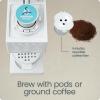 imageChefman Caffeinator Single Serve Coffee Maker KCup ampamp Grounds Programmable Drip Coffee Machine with Brew Strength Settings Iced Coffee Function 48 oz Removable Water Reservoir  ConcreteConcrete
