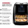 imageChefman 6 Liter Digital Fryer Rotisserie Convection Oven 8 Presets to Air Fry Roast Dehydrate Bake ampamp More BPAFree Auto ShutOff Accessories Included XL Family Size BlackAir Fryer  Rotisserie