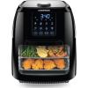 imageChefman 6 Liter Digital Fryer Rotisserie Convection Oven 8 Presets to Air Fry Roast Dehydrate Bake ampamp More BPAFree Auto ShutOff Accessories Included XL Family Size BlackAir Fryer  Rotisserie