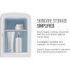 imageChefman  Iceman Portable Mirrored Beauty Fridge With LED Lighting 4L Mini Refrigerator Skin Care Makeup Storage wMirror ampamp Light Chill Serums And Face Masks For Desktop Or Travel Cool ampamp Heat
