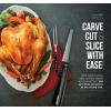 imageChefman Electric Knife with Bonus Carving Fork ampamp Space Saving Storage Case Included One Touch Durable 8 Inch Stainless Steel Blades Rubberized Black Handle BPA Free 120 Volts and Watts