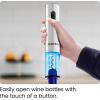 imageChefman Electric Wine Opener W Foil Cutter OneTouch Open 30 Bottles On Single Charge Automatic Corkscrew ampamp Foil Remover Rechargeable Battery 110 Watts 120 Volts Stainless