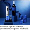 imageChefman Electric Wine Opener W Foil Cutter OneTouch Open 30 Bottles On Single Charge Automatic Corkscrew ampamp Foil Remover Rechargeable Battery 110 Watts 120 Volts Stainless