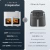 imageChefman Crispinator Air Fryer 6in1 with 8 Qt capacity 450F Max Temp with TurboFry Pro Technology for Fast and Even Results Viewing Window Nonstick Ceramic Basket 10Pc Liner Starter PackConcrete