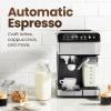 imageChefman Crema Deluxe Espresso Machine with Double Boiler Use Milk Frother and Brew Espresso Simultaneously Professional Coffee Maker with Coffee Grinder and Steam Wand 30 Grind SettingsAutomatic