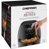 imageChefman Air Fryer TurboFry 9Qt 6in1 HighPowered 450F Cooking for Crispier French Fries Chicken and Onion Rings XL Windowed Basket Air Fry Bake Broil Reheat Dehydrate Defrost  Black36 Quart
