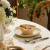 imageSweese 5 Inch Porcelain Small 10 oz Bowls Set of 6 for Dessert  Ice cream  Soup  Rice  Fruits  Small Portions  Microwave Dishwasher and Oven Safe  WhiteBeige