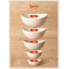 imageSweese 5 Inch Porcelain Small 10 oz Bowls Set of 6 for Dessert  Ice cream  Soup  Rice  Fruits  Small Portions  Microwave Dishwasher and Oven Safe  WhiteWhite