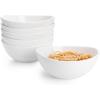 imageSweese 5 Inch Porcelain Small 10 oz Bowls Set of 6 for Dessert  Ice cream  Soup  Rice  Fruits  Small Portions  Microwave Dishwasher and Oven Safe  WhiteWhite