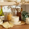 imageSweese 5 Inch Porcelain Small 10 oz Bowls Set of 6 for Dessert  Ice cream  Soup  Rice  Fruits  Small Portions  Microwave Dishwasher and Oven Safe  WhiteBeige